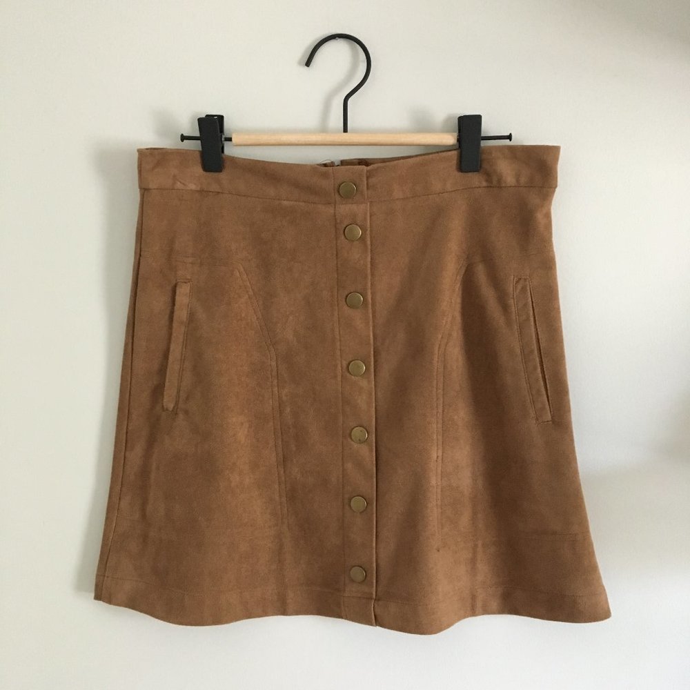 Brown Suede Skirt